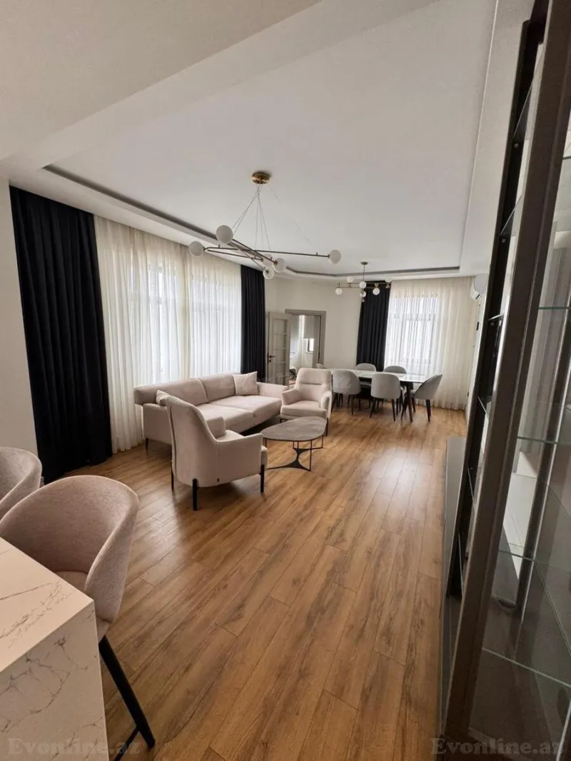 Kirayə verilir 3 otaqlı Mənzil Yeni tikili 136.6 m² Xətai m. - şəkil 2