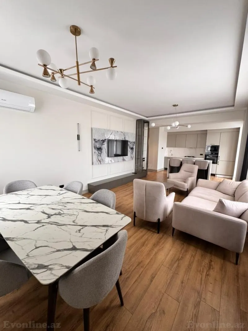 Kirayə verilir 3 otaqlı Mənzil Yeni tikili 136.6 m² Xətai m. - şəkil 3