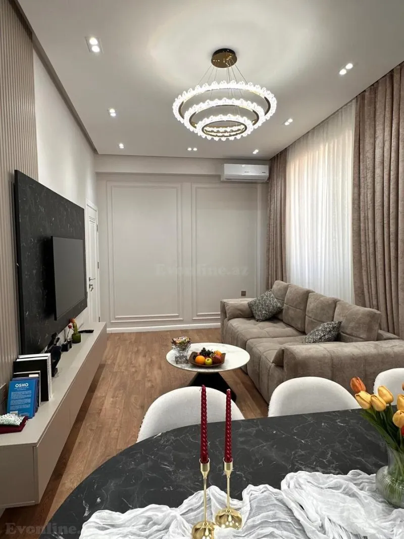 Satılır 3 otaqlı Mənzil Yeni tikili 83 m² Həzi Aslanov m. - şəkil 2