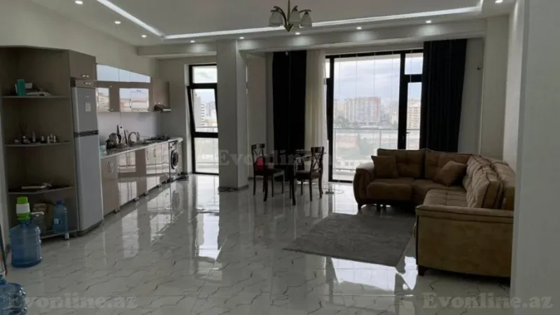 Kirayə verilir 2 otaqlı Mənzil Yeni tikili 83 m² Nərimanov r. - şəkil 2