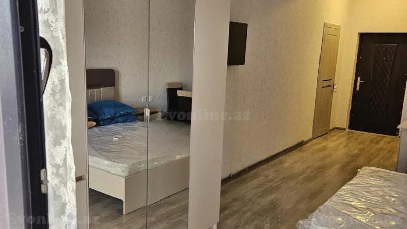 Kirayə verilir 1 otaqlı Mənzil Yeni tikili 40 m² Nərimanov r. - şəkil 7