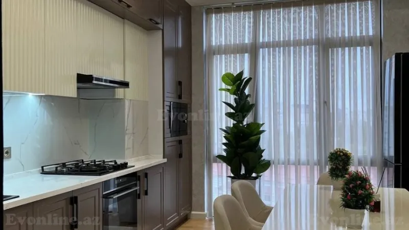 Kirayə verilir 3 otaqlı Mənzil Yeni tikili 110 m² Nəsimi r. - şəkil 2