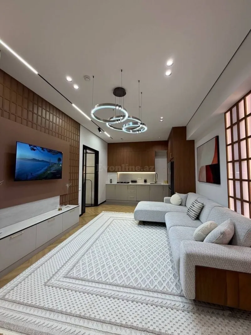 Kirayə verilir 3 otaqlı Mənzil Yeni tikili 110 m² Nərimanov r. - şəkil 2