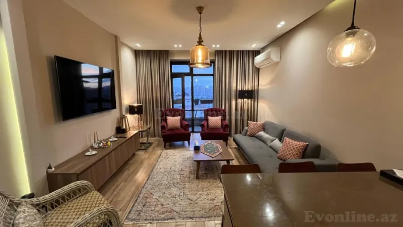 Kirayə verilir 2 otaqlı Mənzil Yeni tikili 70 m² 8 Noyabr m. - şəkil 3