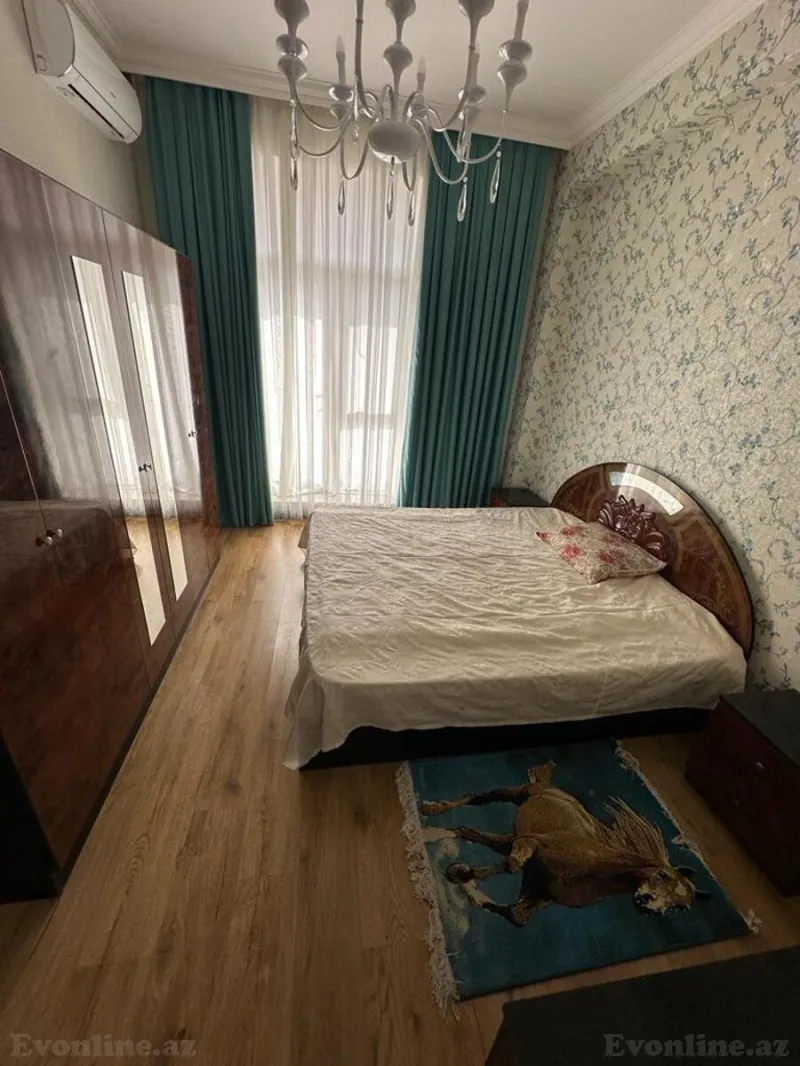 Kirayə verilir 2 otaqlı Mənzil Yeni tikili 80 m² 8 Noyabr m. - şəkil 2