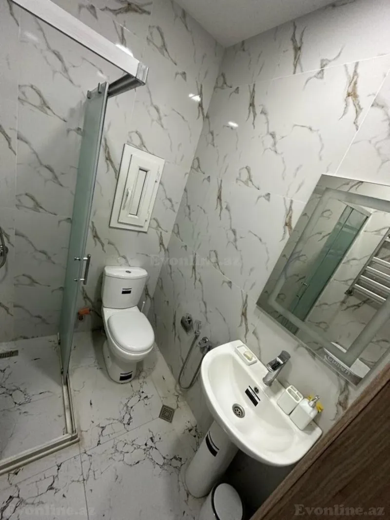 Kirayə verilir 2 otaqlı Mənzil Yeni tikili 80 m² 8 Noyabr m. - şəkil 13
