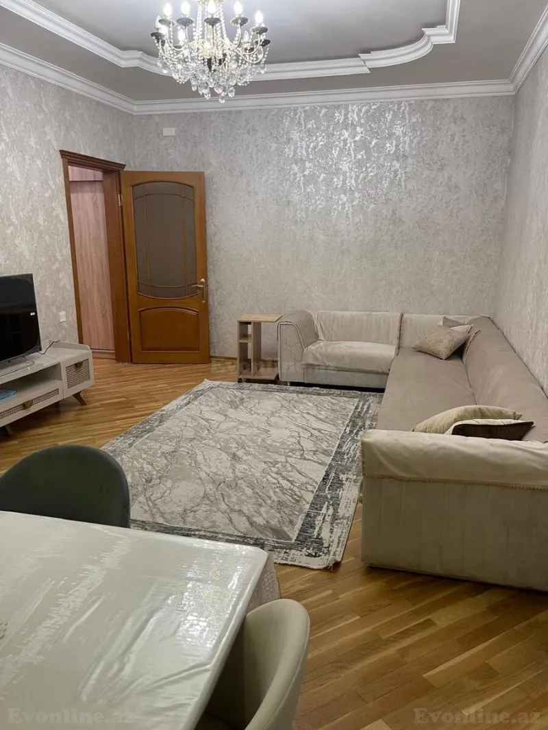Kirayə verilir 3 otaqlı Mənzil Yeni tikili 130 m² Nərimanov r. - şəkil 2