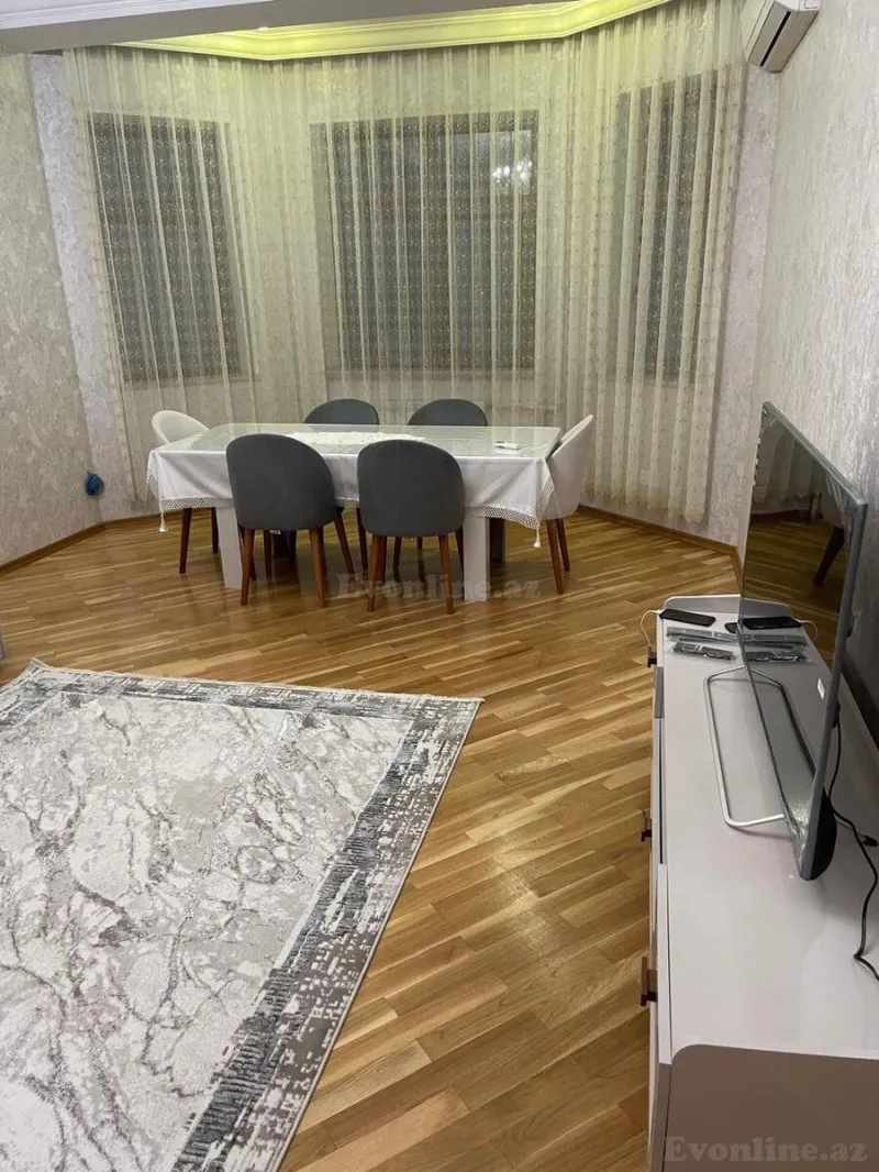 Kirayə verilir 3 otaqlı Mənzil Yeni tikili 130 m² Nərimanov r. - şəkil 3