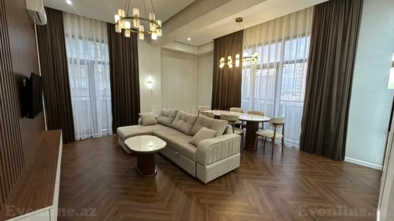 Satılır 3 otaqlı Mənzil Yeni tikili 127 m² Nəsimi r. - şəkil 2