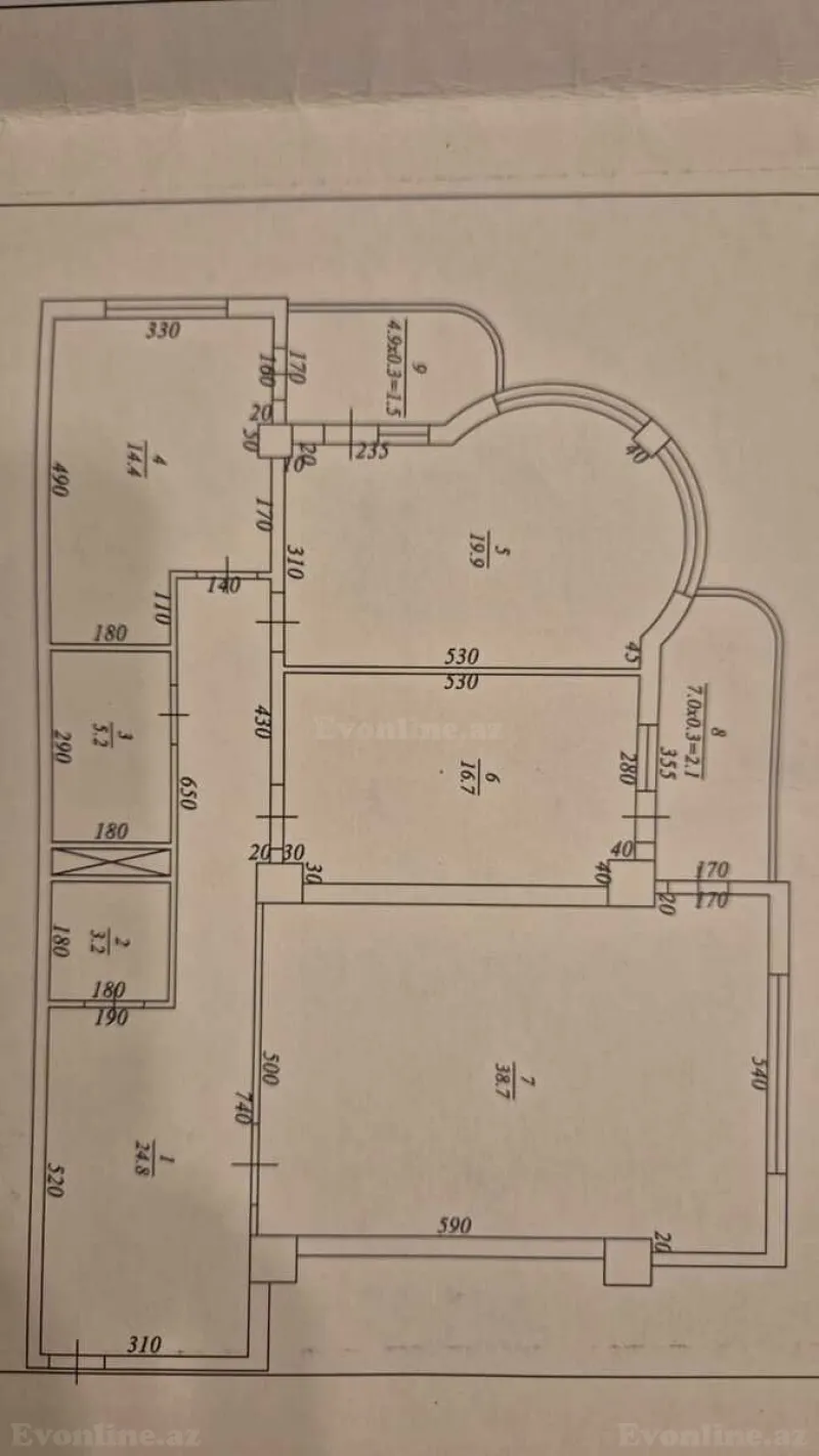 Satılır 3 otaqlı Mənzil Yeni tikili 154 m² Nəriman Nərimanov m. - şəkil 9