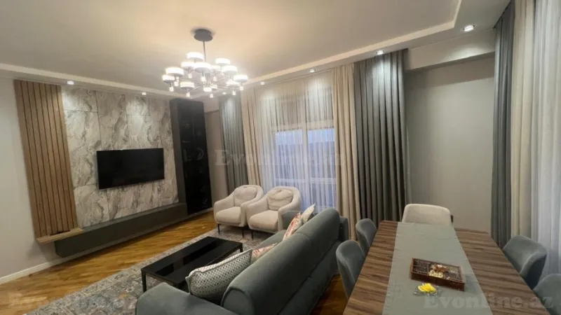 Satılır 4 otaqlı Mənzil Yeni tikili 120 m² Avtovağzal m. - şəkil 2