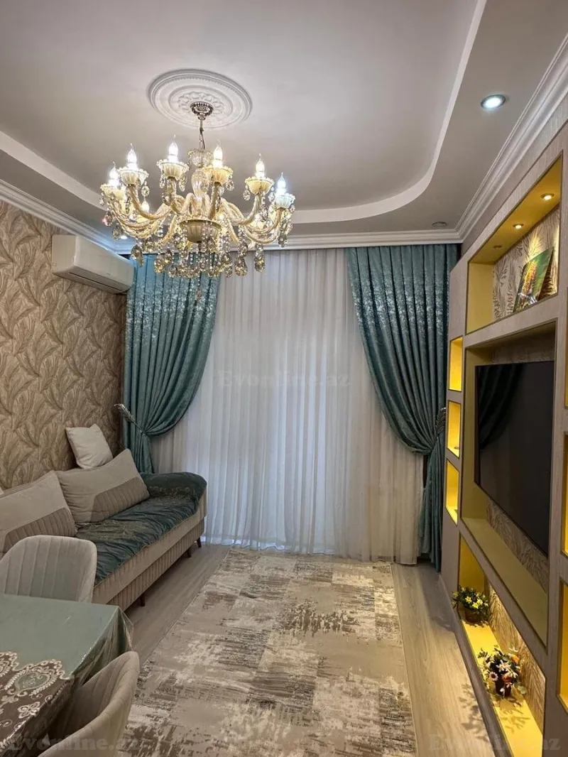 Kirayə verilir 2 otaqlı Mənzil Yeni tikili 65 m² Nərimanov r. - şəkil 2