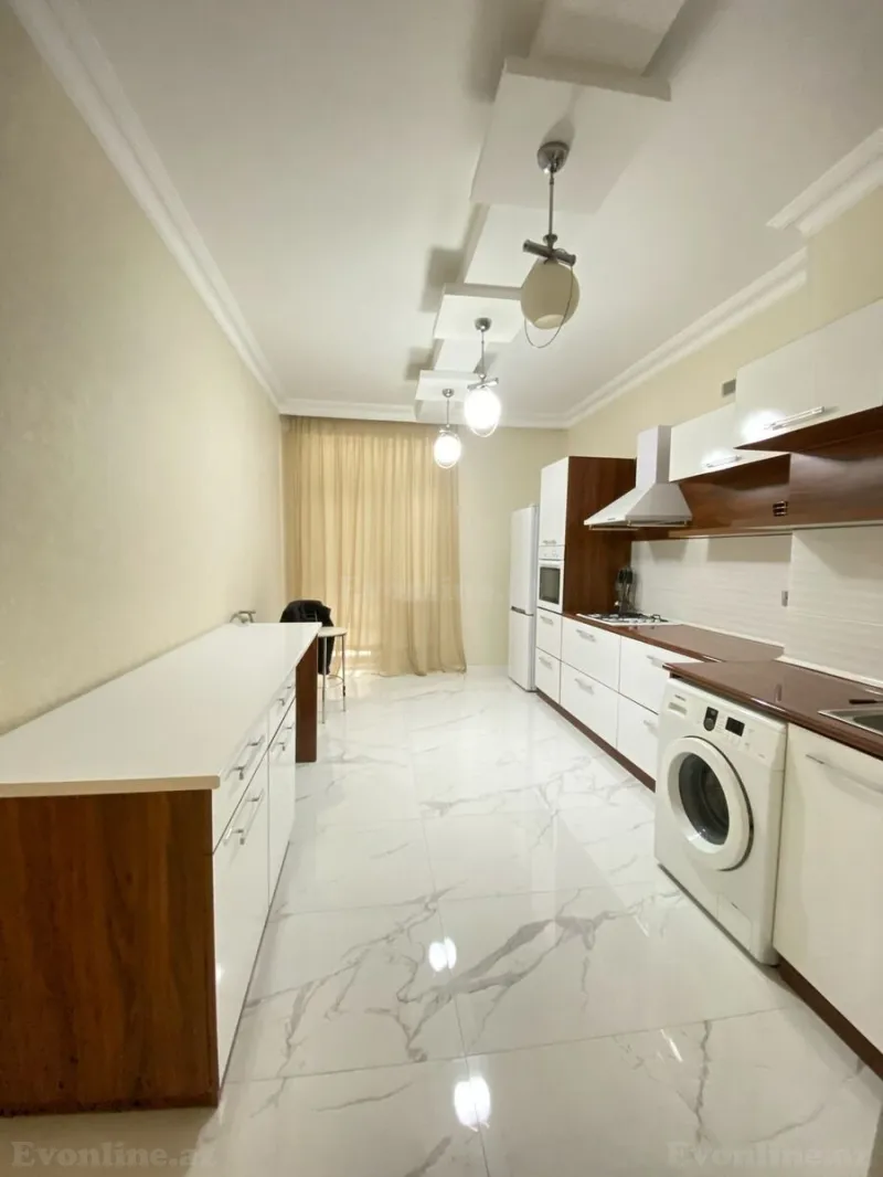 Kirayə verilir 2 otaqlı Mənzil Yeni tikili 90 m² Nəsimi r. - şəkil 2