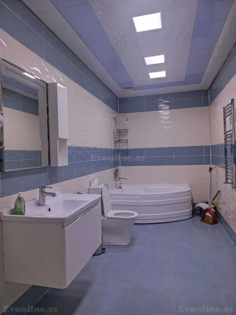 Kirayə verilir 3 otaqlı Mənzil Yeni tikili 145 m² Nəsimi r. - şəkil 17
