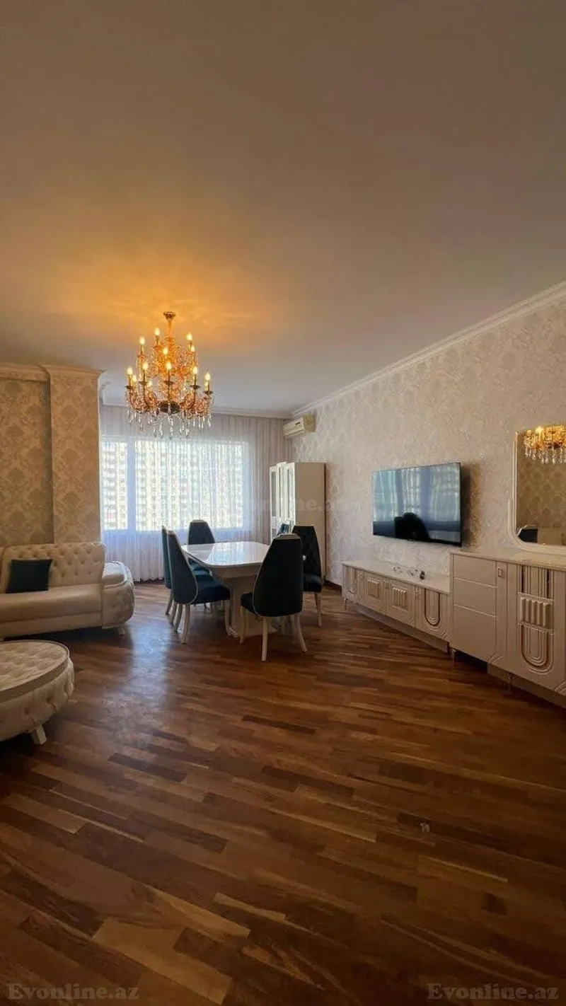 Kirayə verilir 3 otaqlı Mənzil Yeni tikili 150 m² Nəsimi r. - şəkil 3