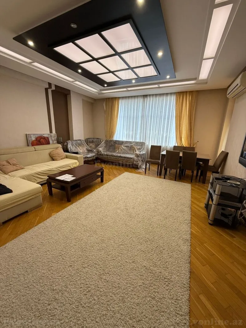 Kirayə verilir 3 otaqlı Mənzil Yeni tikili 145 m² Nəsimi r. - şəkil 2