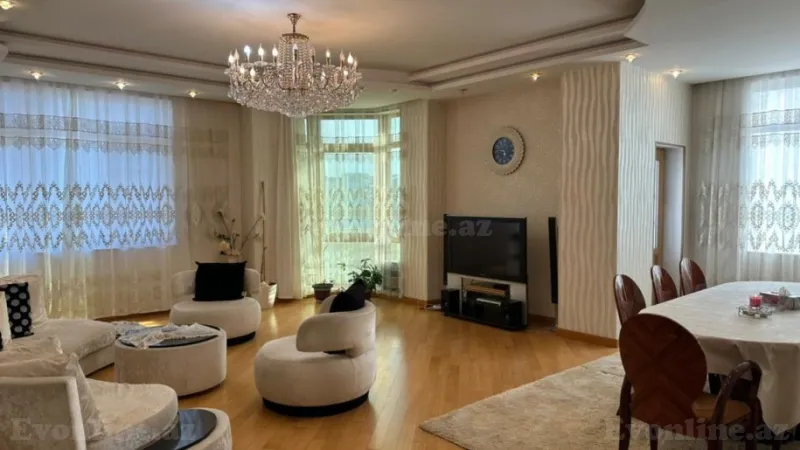 Kirayə verilir 4 otaqlı Mənzil Yeni tikili 200 m² Nəsimi r. - şəkil 6