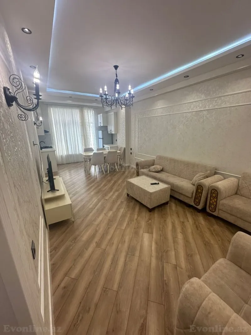 Kirayə verilir 2 otaqlı Mənzil Yeni tikili 76 m² Nərimanov r. - şəkil 2