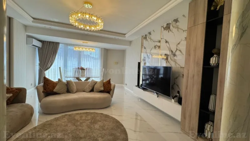 Satılır 3 otaqlı Mənzil Yeni tikili 120 m² Nəsimi r. - şəkil 2