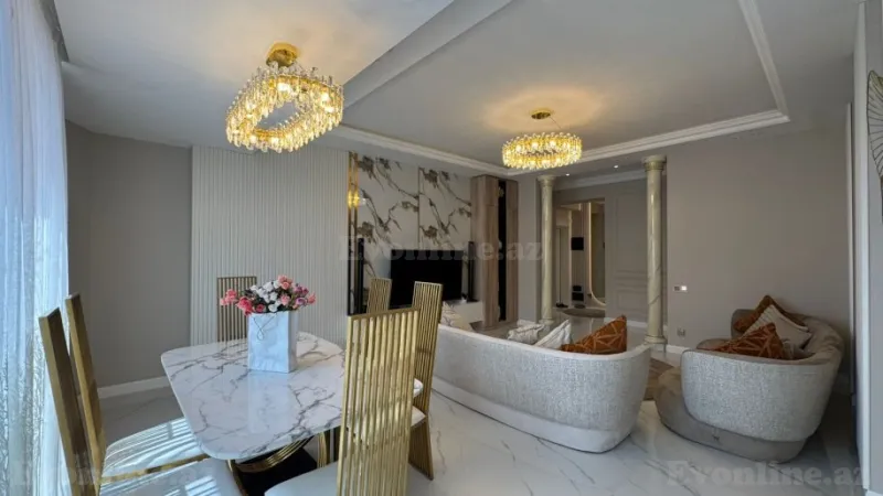 Satılır 3 otaqlı Mənzil Yeni tikili 120 m² Nəsimi r. - şəkil 5