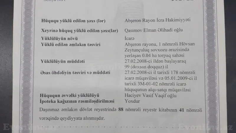 Satılır Torpaq 4 sot Hövsan - şəkil 3