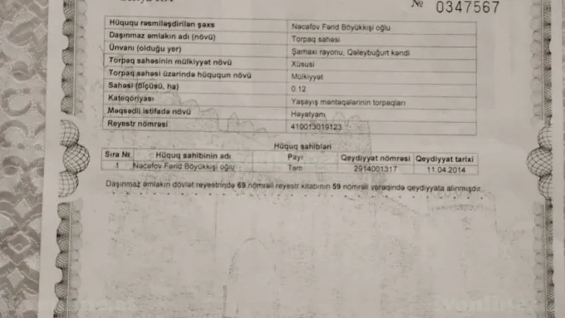 Satılır Torpaq 12 sot Şamaxı - şəkil 14