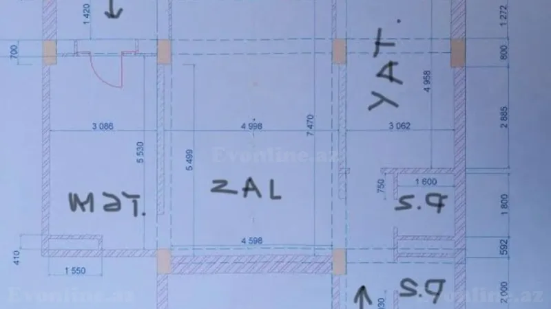 2 otaqlı Mənzil 100 m² Əhmədli m. Satılır