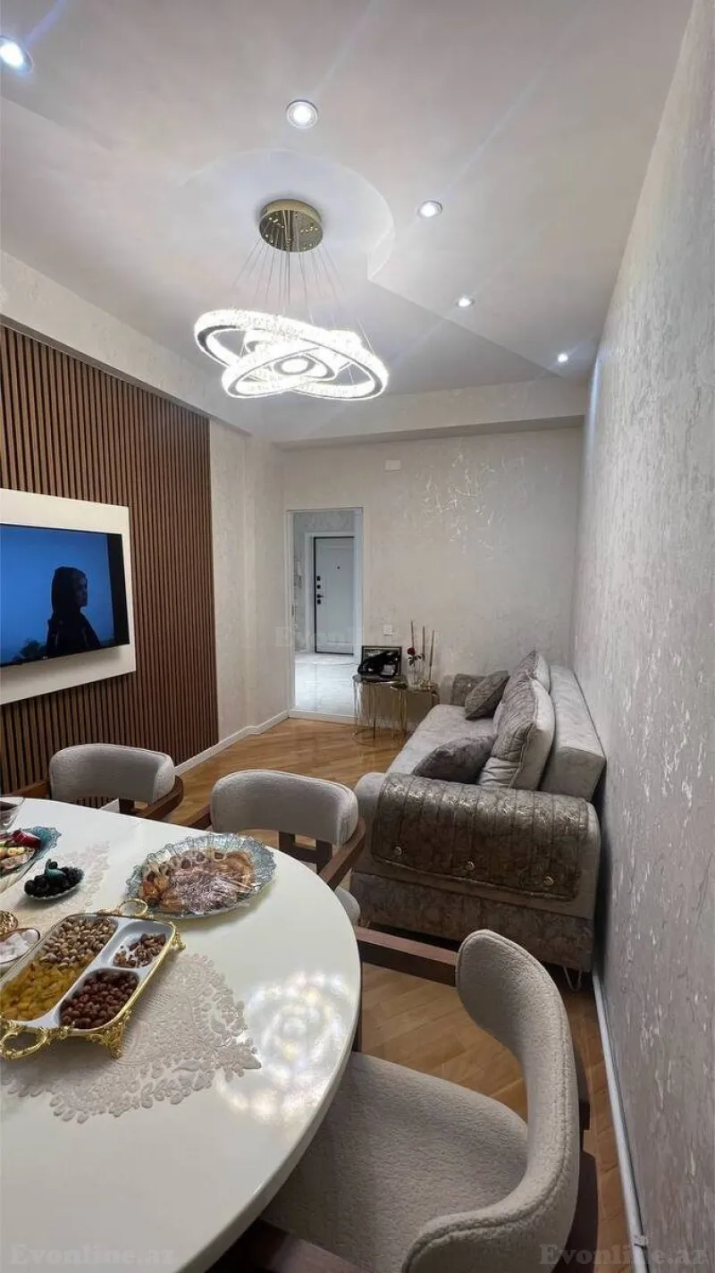 Kirayə verilir 2 otaqlı Mənzil Yeni tikili 55 m² İnşaatçılar m. - şəkil 2