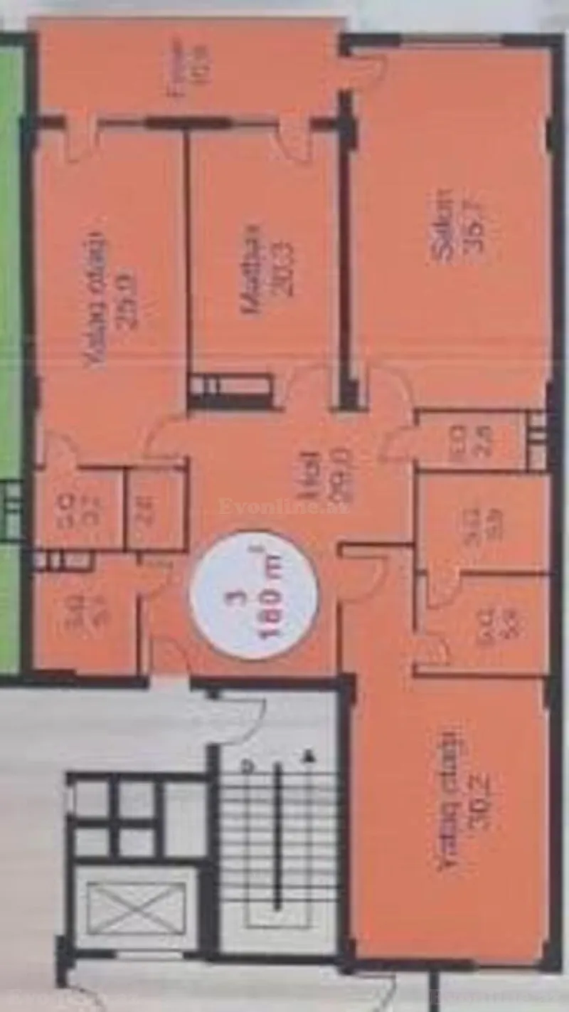 Satılır 3 otaqlı Mənzil Yeni tikili 180 m² Əhmədli - şəkil 10