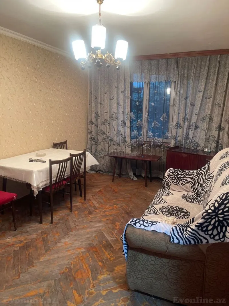 Kirayə verilir 2 otaqlı Mənzil Köhnə tikili 50 m² İnşaatçılar m. - şəkil 2