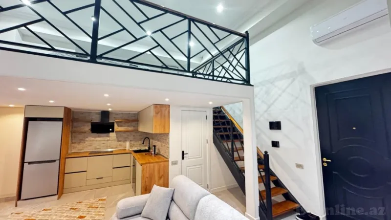 Kirayə verilir 1 otaqlı Mənzil Yeni tikili 55 m² Xətai r. - şəkil 3