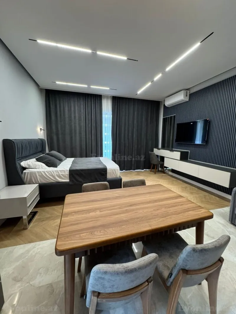 Kirayə verilir 1 otaqlı Mənzil Yeni tikili 60 m² Sabunçu r. - şəkil 3