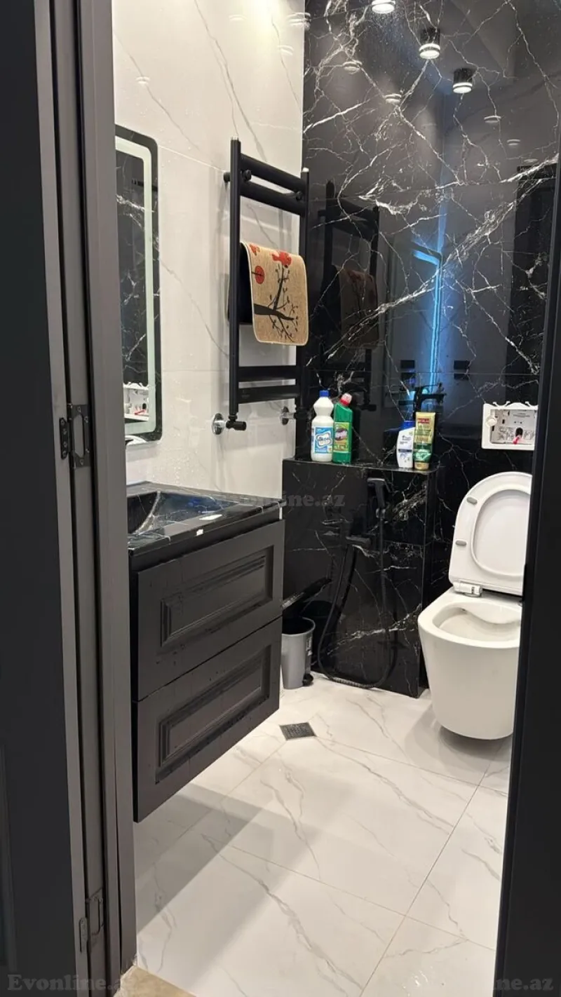 Kirayə verilir 3 otaqlı Mənzil Yeni tikili 85 m² Nərimanov r. - şəkil 18