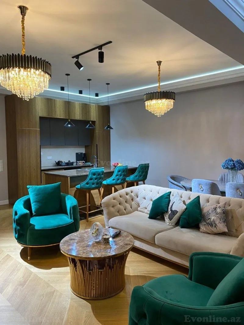 Kirayə verilir 3 otaqlı Mənzil Yeni tikili 125 m² Nərimanov r. - şəkil 16