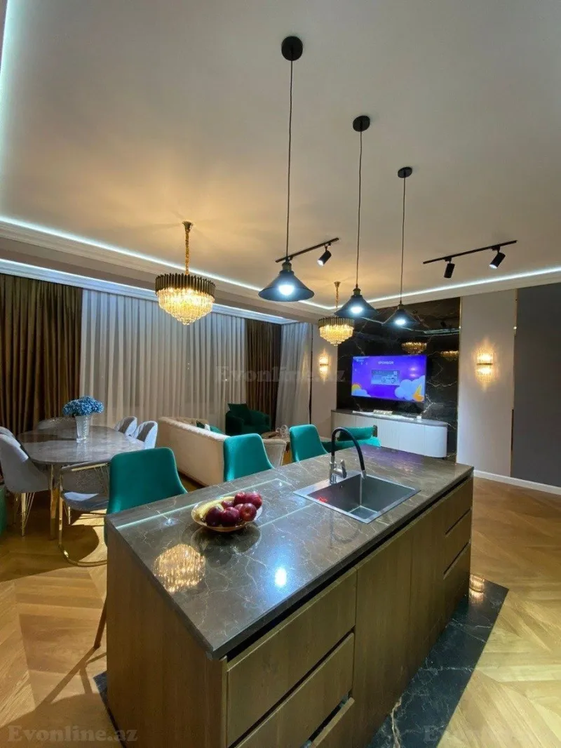 Kirayə verilir 3 otaqlı Mənzil Yeni tikili 125 m² Nərimanov r. - şəkil 18