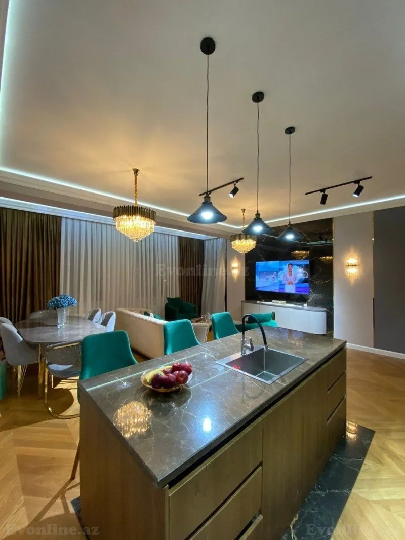 Kirayə verilir 3 otaqlı Mənzil Yeni tikili 125 m² Nərimanov r. - şəkil 20