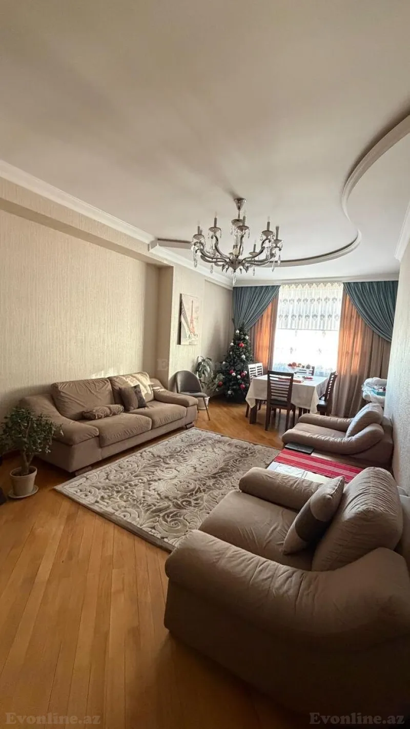 Satılır 3 otaqlı Mənzil Yeni tikili 120 m² İnşaatçılar m. - şəkil 3