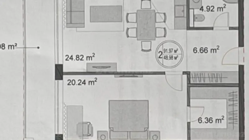 Satılır 2 otaqlı Mənzil Yeni tikili 91.9 m² Nardaran - şəkil 4