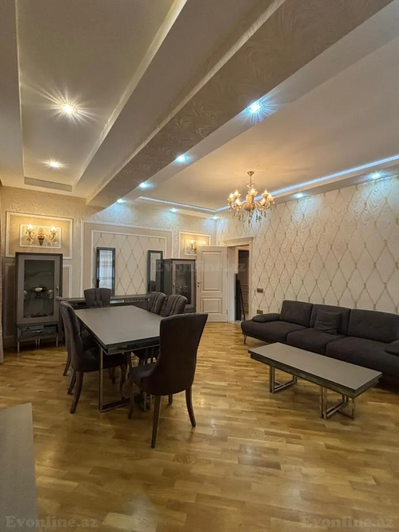 Kirayə verilir 3 otaqlı Mənzil Yeni tikili 126 m² Nəsimi r. - şəkil 2