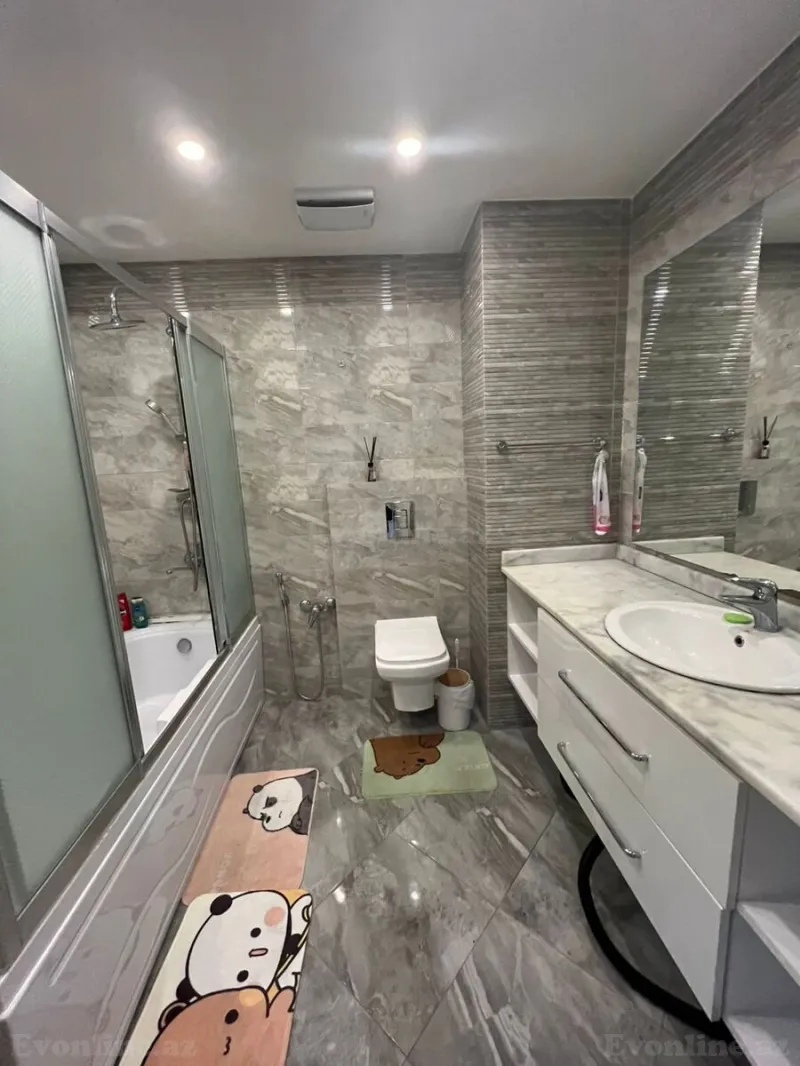 Kirayə verilir 2 otaqlı Mənzil Yeni tikili 90 m² Nəsimi r. - şəkil 9