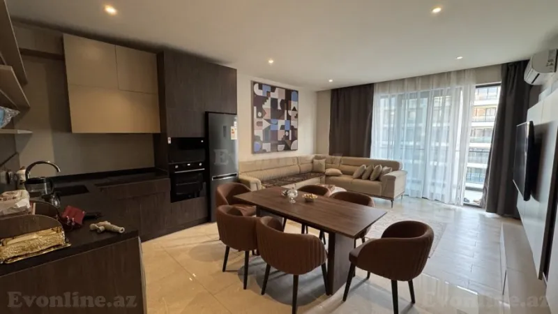 Kirayə verilir 2 otaqlı Mənzil Yeni tikili 96 m² Sabunçu r. - şəkil 2