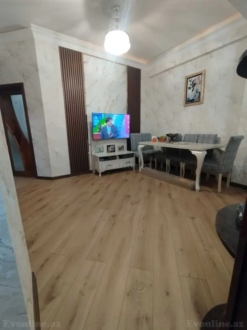 Satılır 3 otaqlı Mənzil Yeni tikili 66 m² İnşaatçılar m. - şəkil 2