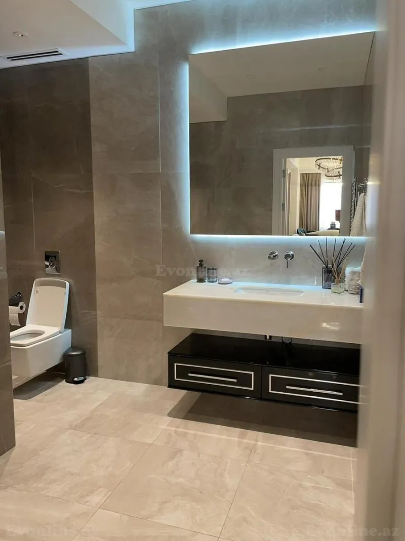 Kirayə verilir 2 otaqlı Mənzil Yeni tikili 120 m² Nərimanov r. - şəkil 8