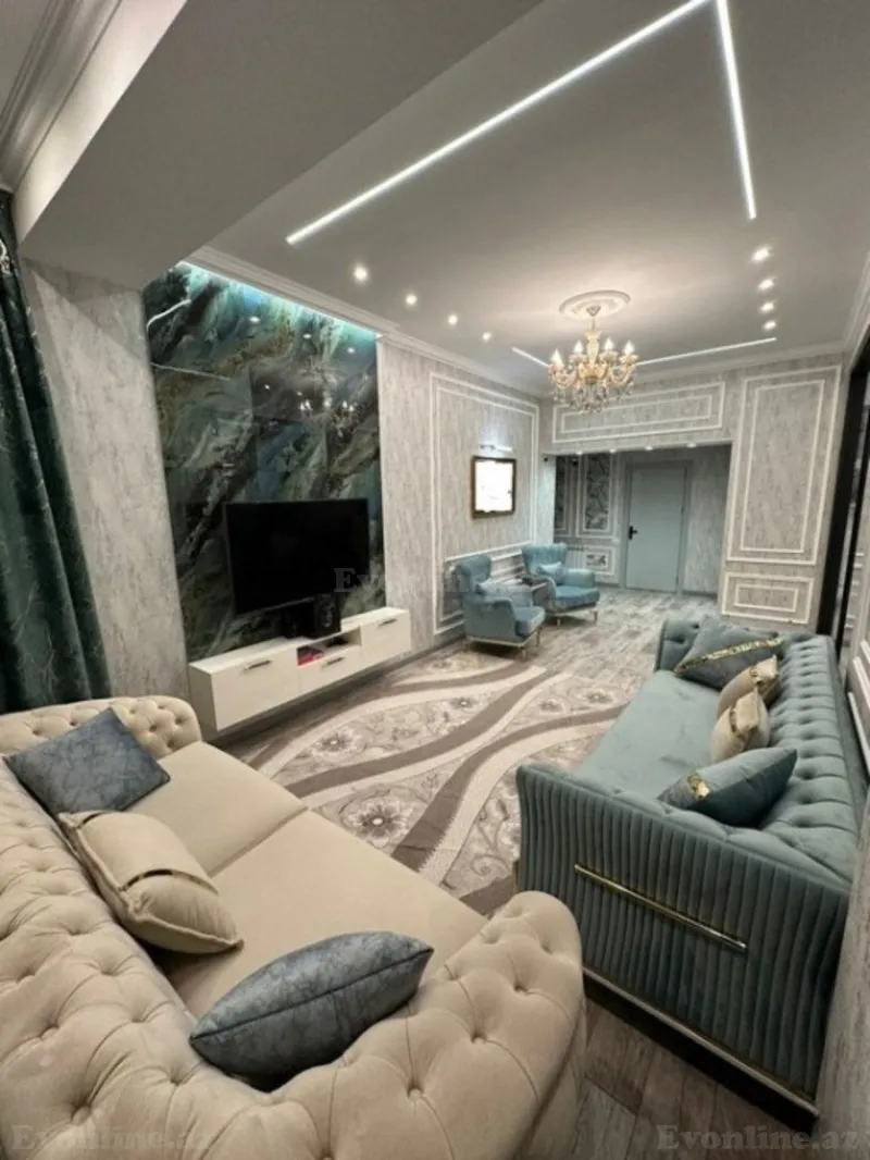 Satılır 3 otaqlı Mənzil Yeni tikili 120 m² Gənclik m. - şəkil 2