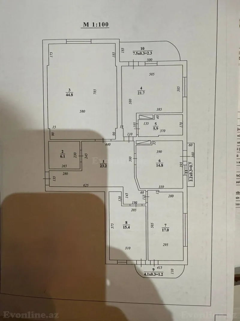 Satılır 4 otaqlı Mənzil Yeni tikili 200 m² Nərimanov r. - şəkil 2