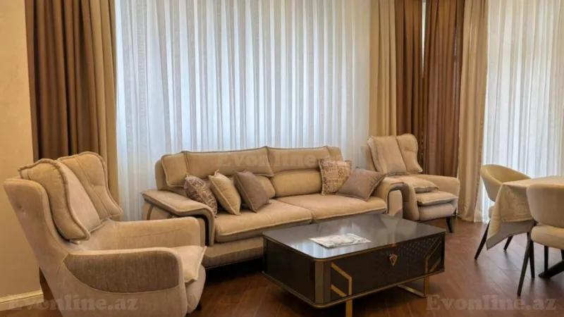 Kirayə verilir 3 otaqlı Mənzil Yeni tikili 120 m² Xətai r. - şəkil 3