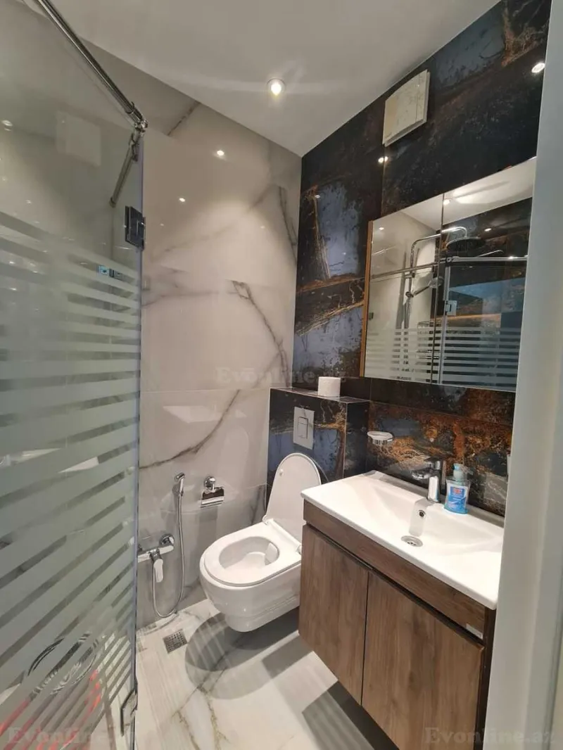 Kirayə verilir 2 otaqlı Mənzil Yeni tikili 60 m² Nəsimi r. - şəkil 9