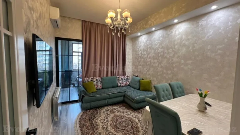 Satılır 2 otaqlı Mənzil Yeni tikili 60 m² Memar Əcəmi m. - şəkil 2