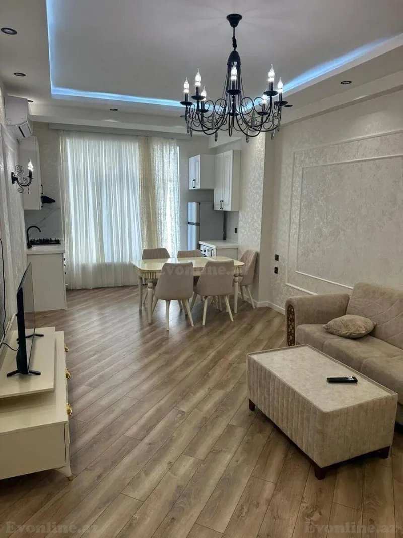 Kirayə verilir 2 otaqlı Mənzil Yeni tikili 76 m² Nərimanov r. - şəkil 2