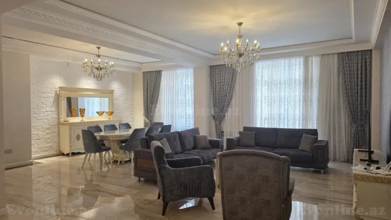Kirayə verilir 4 otaqlı Mənzil Yeni tikili 200 m² Xətai r. - şəkil 2